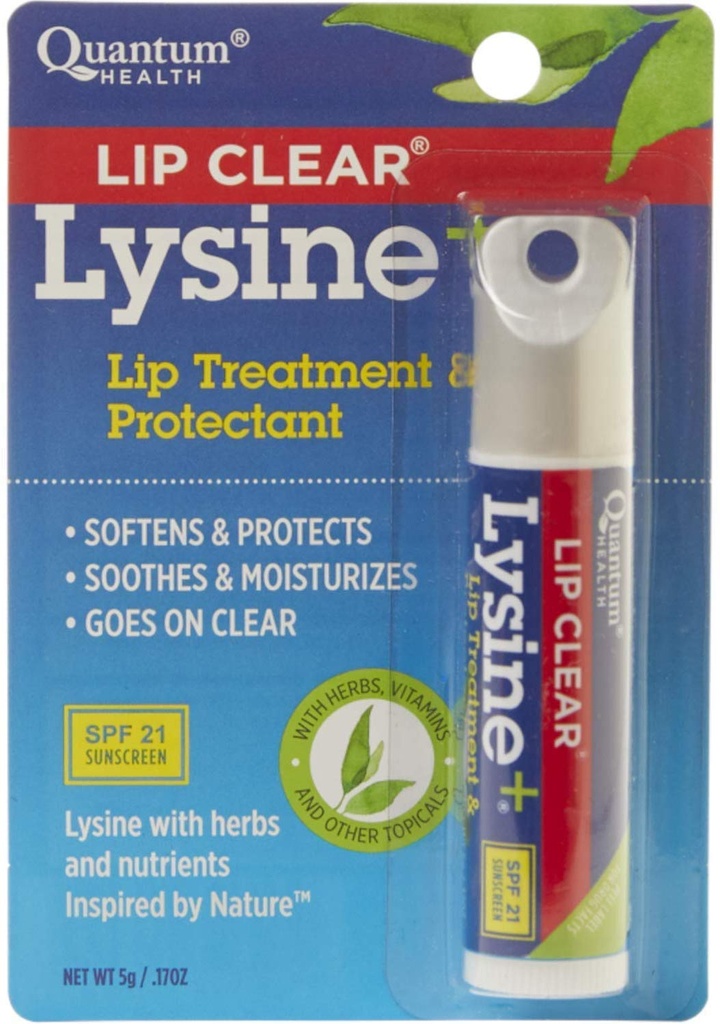 量子健康 Lysine + 冷棒, SPF 21, 0.17 Ounces(3号阀包)