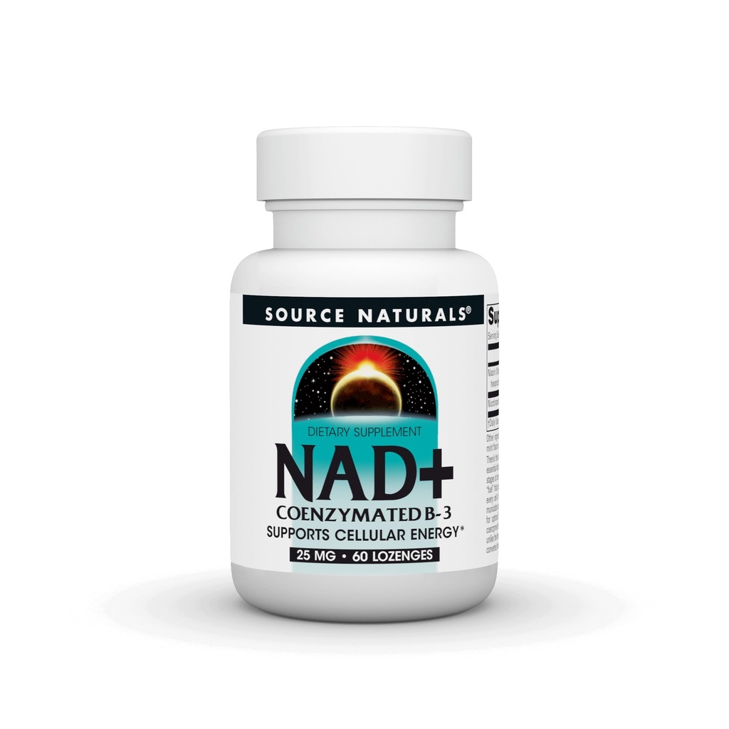 资料来源:Naturals NAD+,复合B-3,支持细胞能*,25 mg - 60 Lozenges