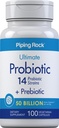 (原始内容存档于2019-10-05) (英语). Piping Rock Probiotic and Prebiotic for Men Man = 5000亿 CPU = 100 Capsules = 最终14 Strain 补充 = 蔬菜,非GMO, Gluten Free