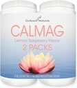 CalMag 高吸附量 2:1 钙和镁 酸盐粉补充剂;支持压力缓解、睡眠和骨强,柠檬Raspberry Flavor, 16.5 oz. (Pack of 2)