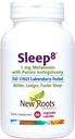 新ROOTS HERBAL睡眠补编,包括Passion Flower、Chamomile、Hops、Panax Gingseng、Skullcap、Magnesium、Melatonin(60 Veg Caps) 自然睡眠援助