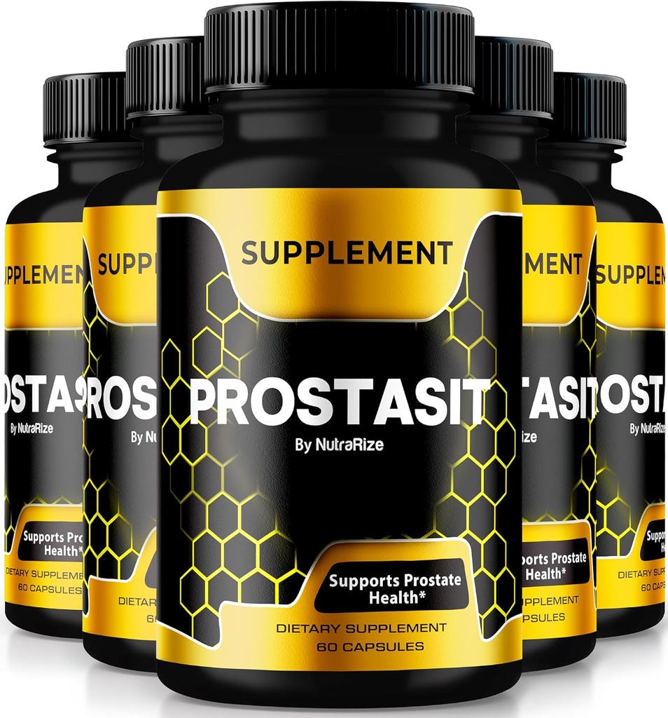 (5 Pack) Prostasit Capsules,支持前列腺健康的所有天然精液公式,健康与健康官方补编,Prosta Sit Pastillas Reviews (300 Capsules)