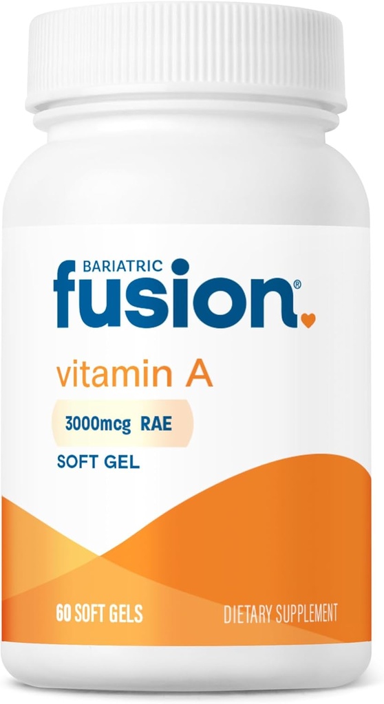 Bariaric Fusion Vitamin A,3000 mcg of Retinyl Palmitate, 后Bariatric外科补充, 60 counter
