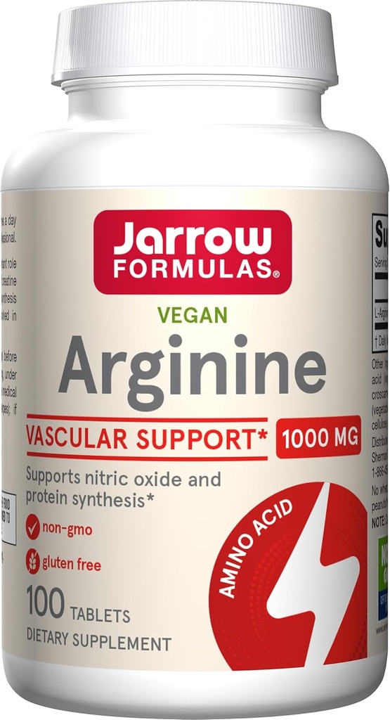 Jarrow 公式, L- Arginine 1000 Mg 平板电脑, 100 计数