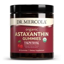 Mercola Organic Astaxanthin Gummys博士,30名服务员(30名Gummys),4毫克 每人服务员,膳食补充剂,抗氧化剂和免疫辅助剂,认证有机体,非GMO