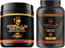Gorilla Mind Pre Workout(橙色拉许) + Premium Whey蛋白(焦油) - 燃料最高效果综合堆栈