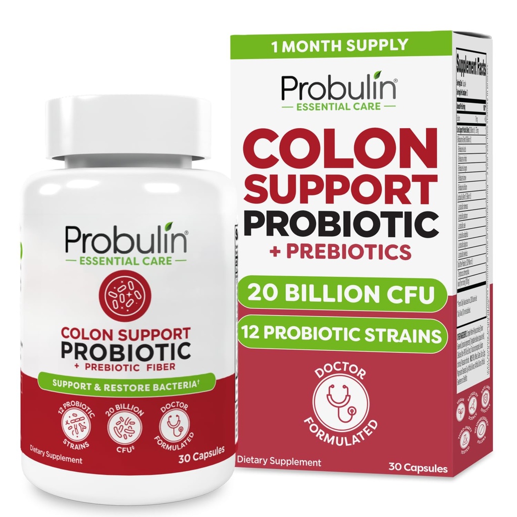 Probulin Colon支持Probiotic Supplement, Daily Gut, Digestive, and Immune Health Probiotics for Men and Women, 20亿CFU, Vegan, 30 Counter Bottle 互联网档案馆的存檔,存档日期2013-12-20.