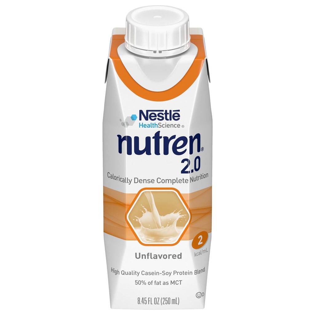 努特伦(2.0 kcal/mL) 卡路里- ense 土豆饲料配方, 不美味, 8.45 Fl Oz 或 250 mL( 24 包)