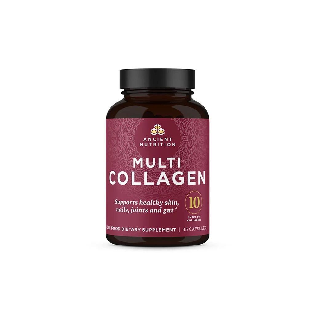 古老营养科拉根药丸(Peptides Powder),45 Counter,水解多科拉根药丸(Hydrolyd multi Collagen Pills),类型一,II,II,V & X,支持健康皮肤和钉子,Gut健康和联合支持