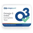 Omega Quant Omega-3 Index complete - Fatty Acid Profile Blood Test Kit 包括-Omega-3s,Omega-6s,饱和脂肪,单体饱和脂肪,Trans Fats QQ 1 完整家用包