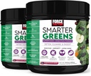 力量因素 Smarter Greens超食品 粉末支持消化, Gut Health, Bloating, Greens Powder 配有Probiotics, Prebiotics, 消化酶, & Adapgens, 石榴莓, 60 services