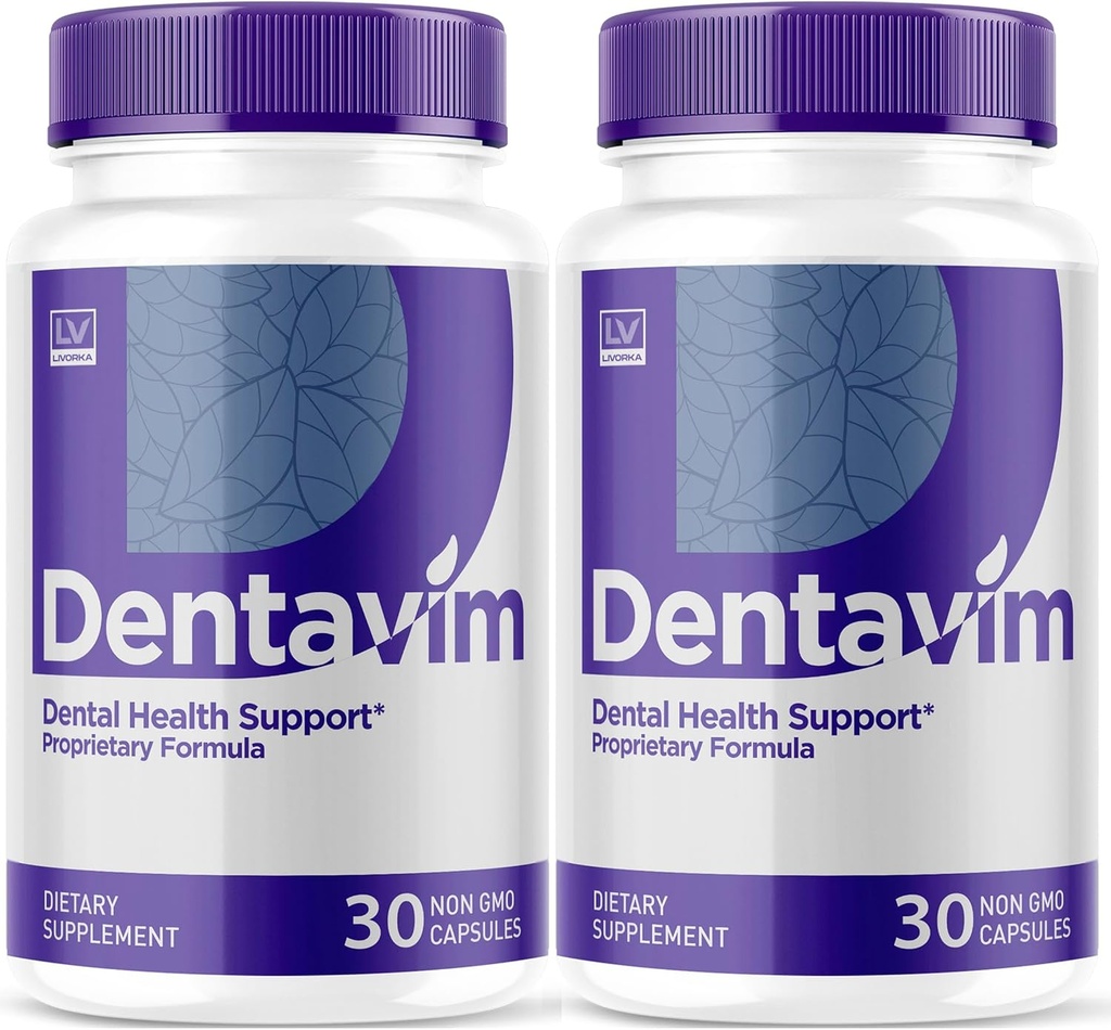 (2 Pack) Dentavim, Dentavim Capsules, Dentavim 高级公式药丸, Dentavim 所有用于口服保护的天然维生素, Dentavim Reviews, 60 Capsules for 2 个月