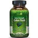 Irwin Naturals Extra Striginal Colon Flush Quick & Powerful 消化器+便秘支持补编 配有 Psyllium, Acai, Triphala + 苏打植物 - 60 液软胶