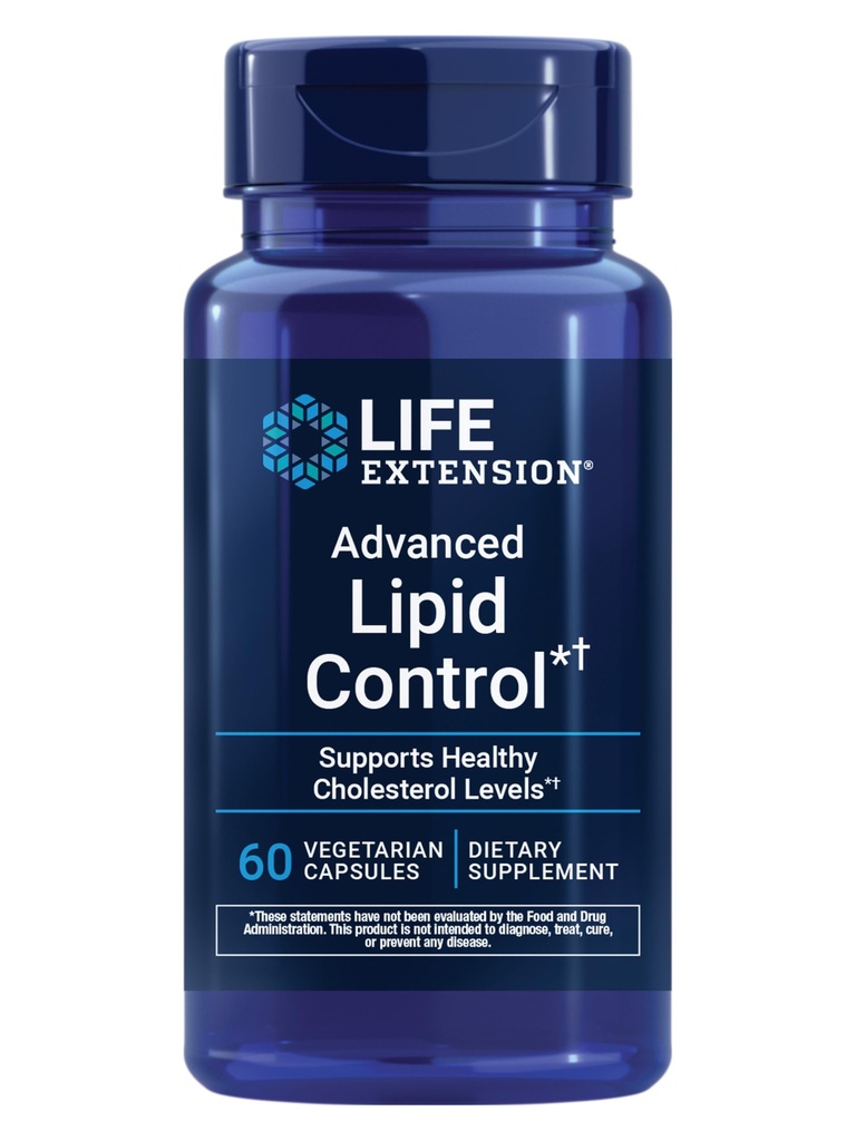 生命延长高级 Lipid 控制、 amla 提取、 印度鹅莓、 心脏健康、 内皮健康、 蔬菜、 无胶囊、 60 胶囊