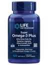 生命延伸 Super Omega-3 Plus EPA/DHA 鱼油、芝麻液、橄榄萃取剂、Krill & Astaxanthin -- -- 心脏、大脑和联合健康支助 -- -- 无糖、非GMO -- -- 120软胶