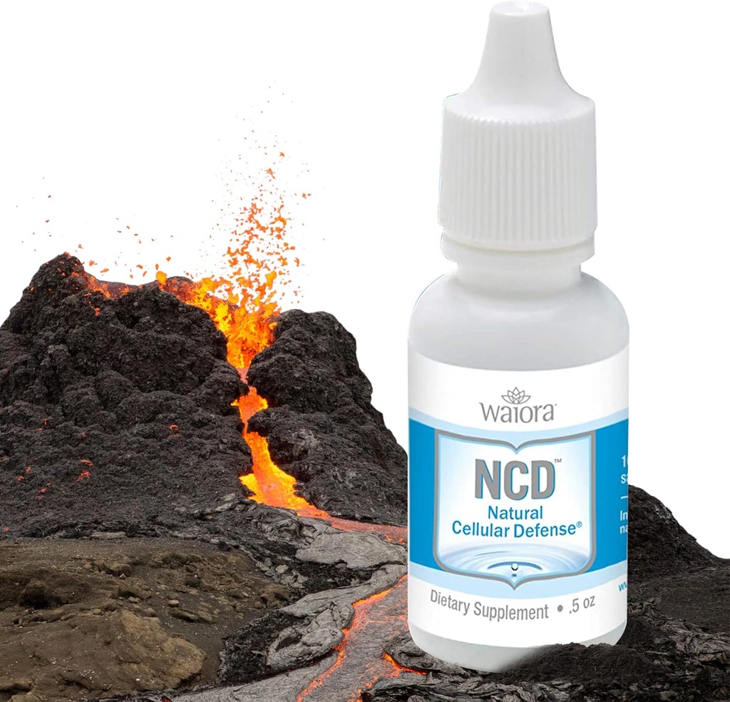 Waiora NCD激活的液体Zeolite Drops,用于自然体清洁与促进免疫支持,食品/饮料混合,全天然,促进pH平衡 - 2(0.5 oz)瓶,180 serv.