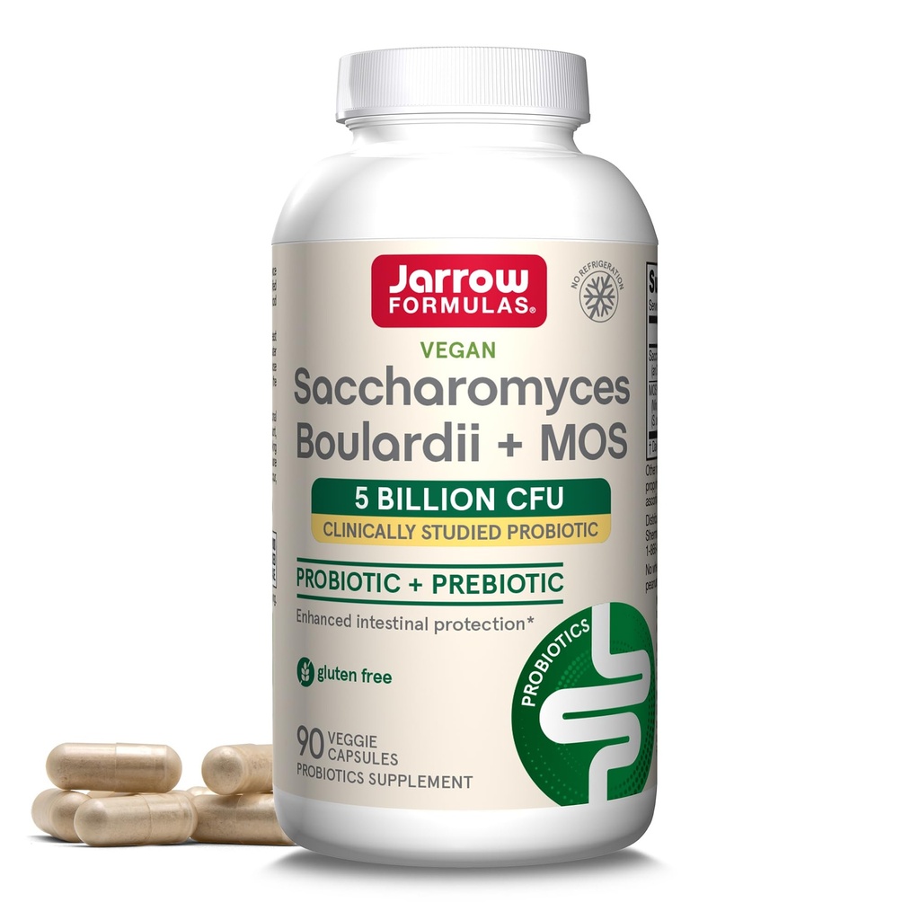 Jarrow Formules Saccharomyces Boulardii + MOS 消化卫生和肠道切除支持的亲生药物 -- -- 5亿 CMU Per 服务 -- -- 90 延迟释放盖 -- -- Probiotic + 预生 -- -- 90 服务