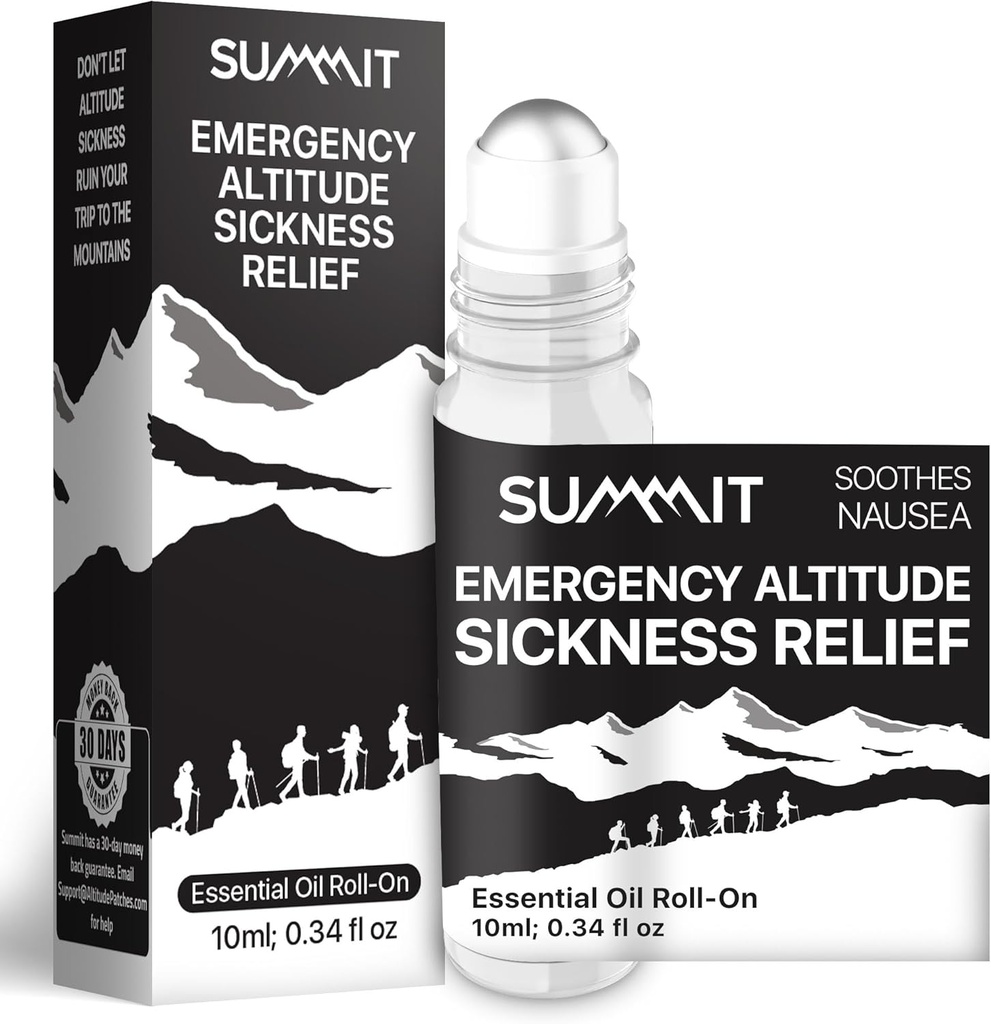 SUMMIT 高空疾病应急滚动(10毫升) QQ 提供紧急高空疾病救济 Nausea Relievees Altitures election Nausea & Headaches QQ 高空疾病医学