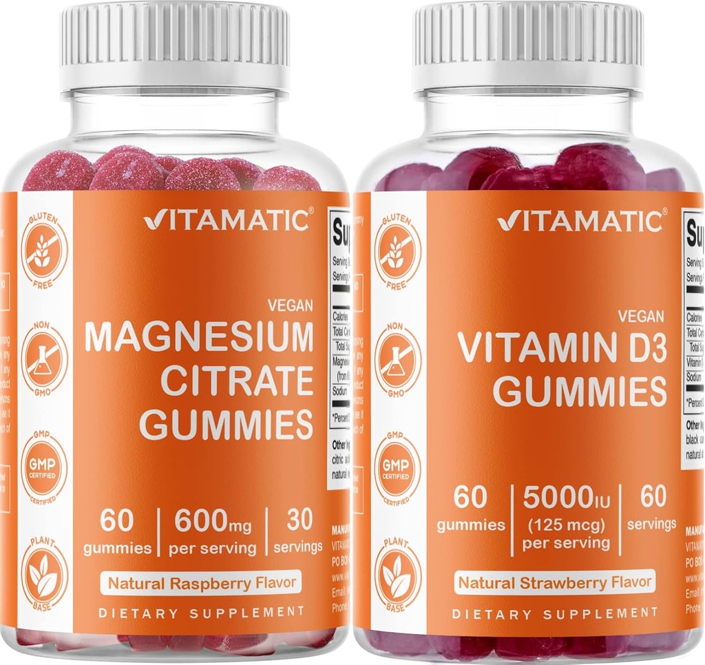 维生素和维生素D3 贡布 - 60名维冈人