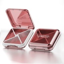 DUBSTAR Daily Pill organizationer,4 比较便携式旅行小药箱,Pill Box for Purse Pocket to Hold Vitamins,Cod Liver Oil, Suppless and Medication (红色)