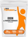bulk Assupports.com Ferrous Fumarate Powder - 基本矿物,男女铁辅 - Gluten Free,每役55mg,500g(1.1磅)(包1)