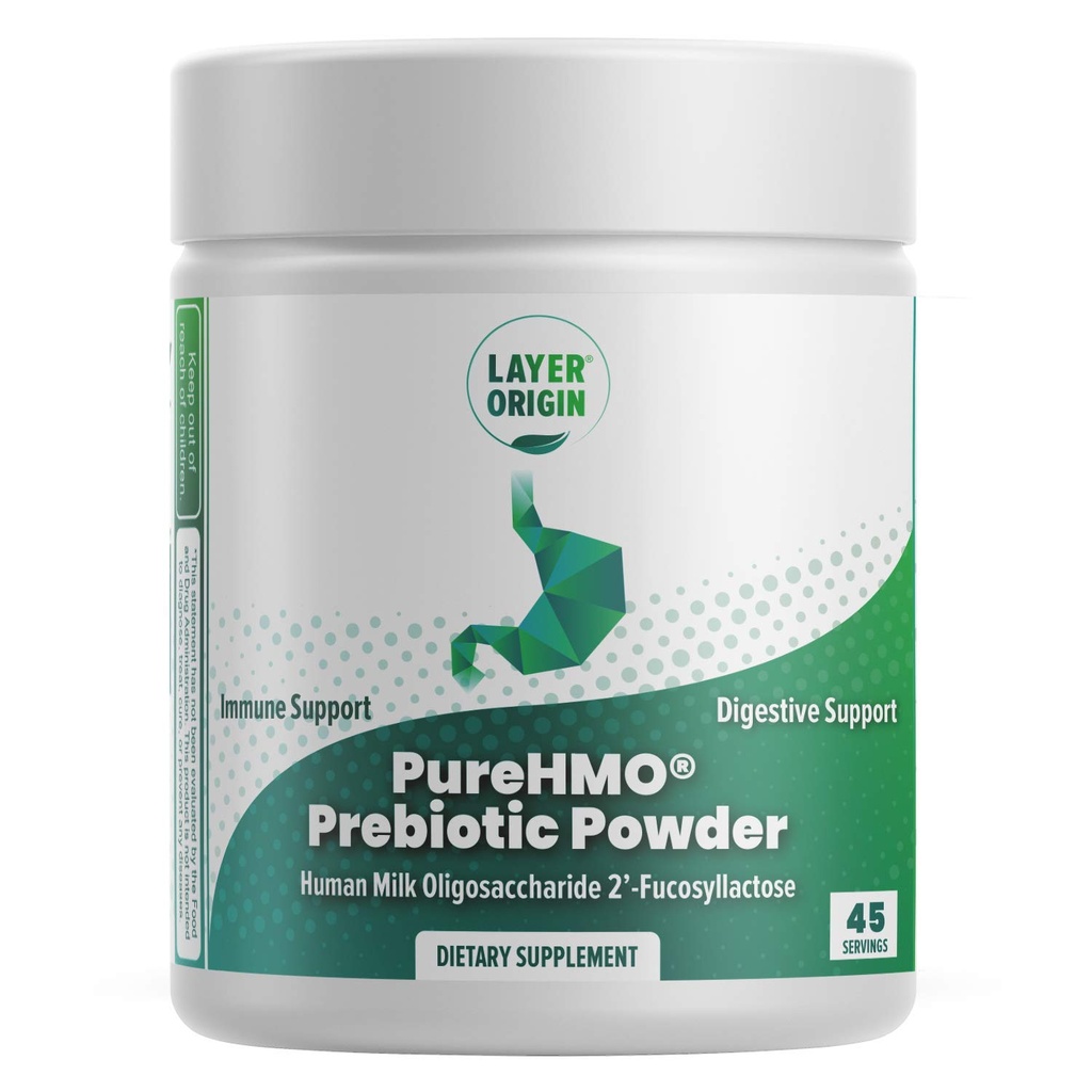 纯HMO 人类牛奶奥利戈萨科查里德(HMO 2'-FL) 预生纤维粉 - 饲料 200亿 Probiotics/Scoop, 45种服务