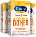 Enfamil D-Vi-Sol Vitamin D Liquid Supplement Drops for Infants, Supporting Strong Teeth & bones in Newborn Babies, Easy-to-Use, Gluten Free, 50 mL Dropper Bottle, Pack of 3