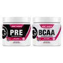 Honey Badger Pre Workingout Powder & BCAA 氨基酸  P  Bet β Alanine, Cafeine & Vitamin C + Electrolytes | Vegan Keto Sugar Free & Paleo for Men & Men & Men 30 services (Wild Berry)  Honey  Honey | | | | | | | |