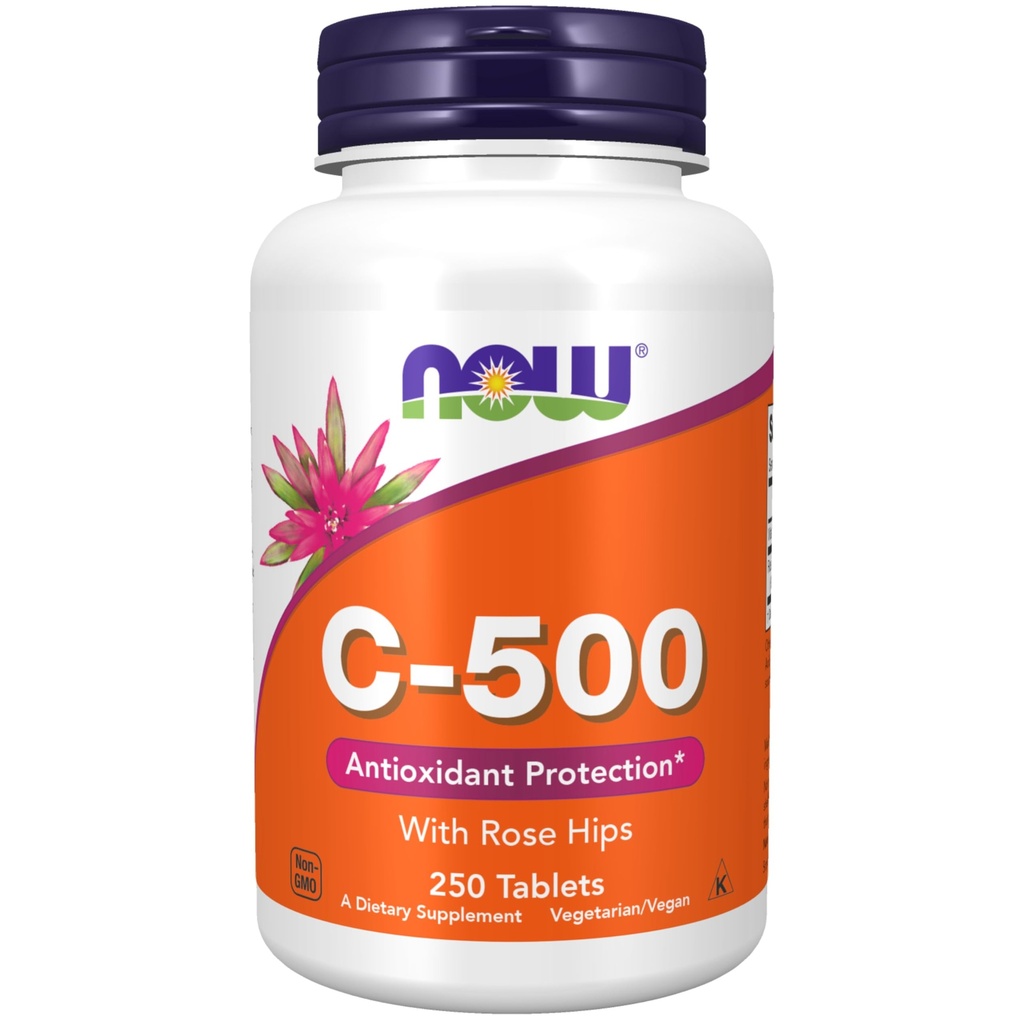维生素C-500与玫瑰皮,抗氧化剂保护*,250片