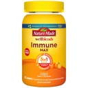 Nature Made Wellblunds ImmuneMAX Gummys,维生素C 1000mg + 锌,硒,和维生素D35000 IU,Immune支助补编,42 Gummys