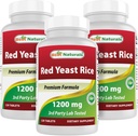 Best Naturals Red Yeast Rice 1200 mg(非GMO) 120 平板电脑(120个计数(3包))