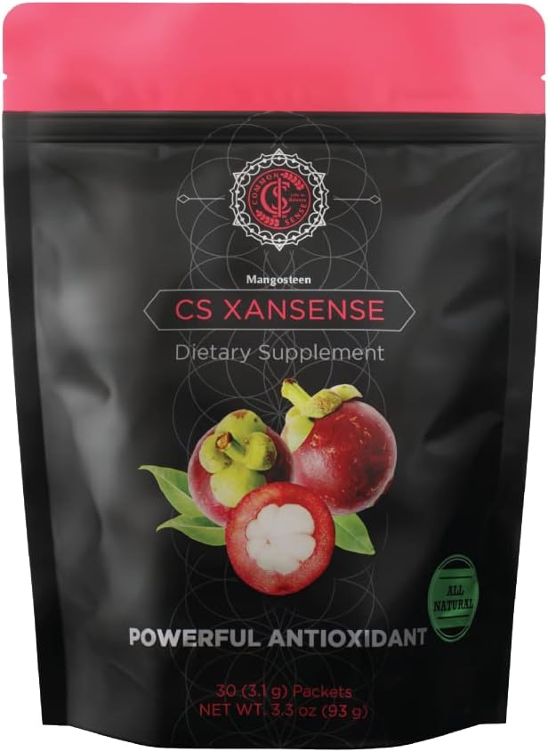 CS XanSense Imune System & Anti-oxidant Supplement-Mangosteen, Xanthones, & Vitamin C - 无糖能量饮料 维生素富含