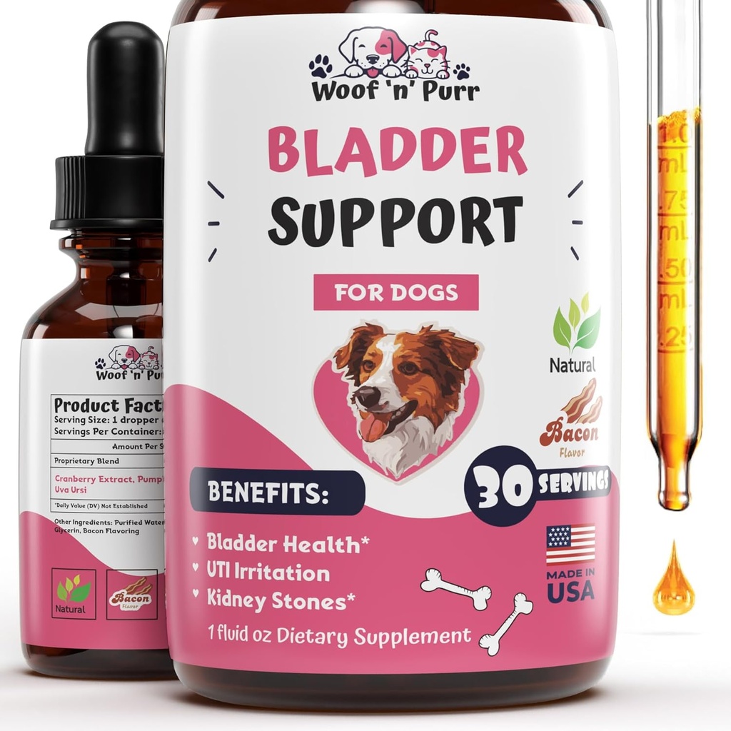 狗的爆破控制 QQ狗的爆破控制 补充 - 支持健康肾脏和尿道Tract - 狗的UTI治疗 - 狗的爆破控制 - 狗的爆破支持 - 狗的UTI补充 - 1oz
