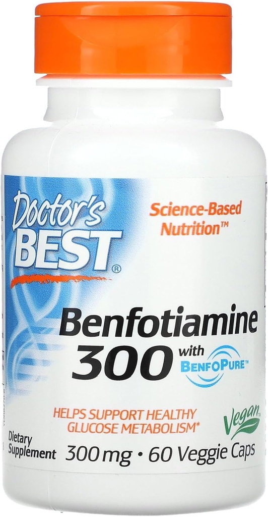 最佳医生,Benfotiamine与Benfopure,300毫克,60瓶Veggie Caps