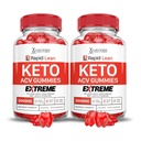 Justified Laboratories Rapid Lean Keto ACV Gummies Extreme (2000 mg) - 60 Count, Pack of 2 - Formulated with Apple Cider Vinegar, Folate & Vitamin B12 - Non-GMO, Vegan, Gluten Free - 60 Servings