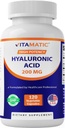 维生素Hyaluronic酸补充物200mg - 支持健康连接组织与联合体 - 推广青春健康皮肤 - 120卡普尔