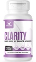 Clarity QQ Lions Mane + Bacopa - 第3党测试,无填料,临床剂量,60个计数(包1)