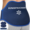 King Pavonini Extra Extra Extra Extra Extreme 后痛缓解器与扩展绳, 2 Pack 可重用后热胶冰包包用于 Lumbar外科, Sciatica, Herniated Disc, Coccyx Pain, 冷热治疗