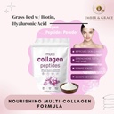 Ember & Grace Wellness 多Collagen蛋白粉 - I型,II型,III型,V型,X型有Biotin,Hyaluronic Acid,Vitamin C型 - 不受欢迎的Collagen Peptides - Keto & Paleo 友好型,易溶型,非GMO型