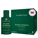 CYMBIOTIKA Super Greens Supplement with Chlorophyll, Spirulina, Daily Vegan Superfood Packets for Digestive Gut Health, Detox, Energy and Immune Support, Citrus Lime Flavor, 15 mL Pouches, 30 Pack