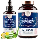 WINDSOR BOTANICALS 吞噬抑制剂和液态凝胶 海洋饮食和美容包