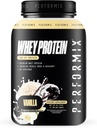 PERFORMIX - WHEY蛋白蛋白溶液混合剂 - 24g 蛋白质 - 5.4g BCAAs - 110卡路里 - 肌肉建筑和工作后恢复 - 100% WHEY蛋白蛋白粉 - 1.98磅 - 30 services - Vanilla