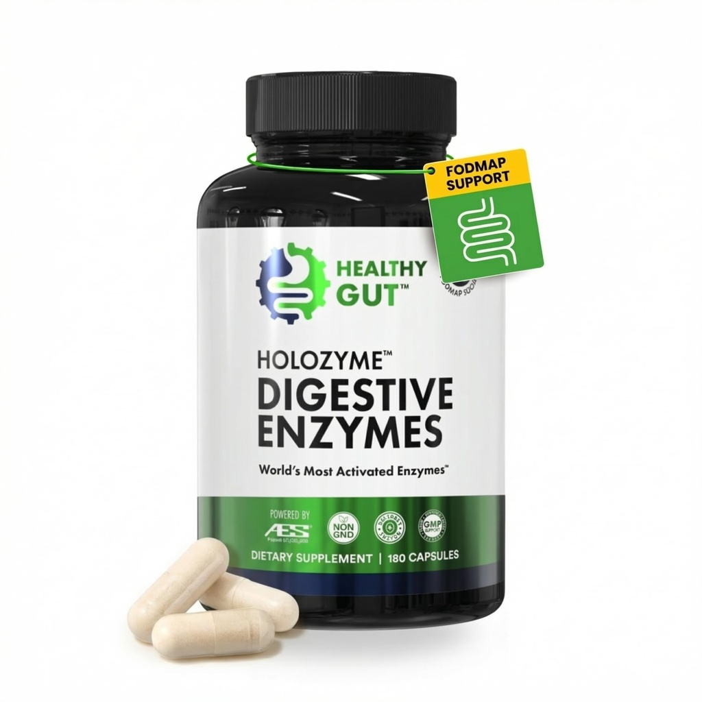 健康 Got HoloZyme Max 强力消化酶 → Inulinase, Amyloglucosidase & Invertase for FODMAP 支持 → Protase, Amylase & Lactase for Bloating, Gas & Indication Relief → 90 服务