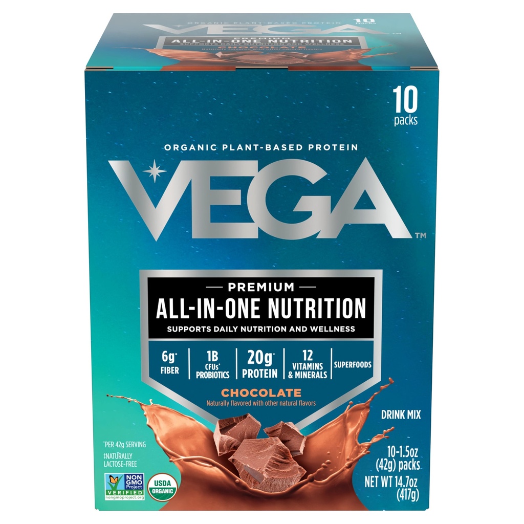 Vega Over-All-in-One Vegan蛋白粉,巧克力 - 超级食品原料,维生素 豁免支持,Keto Friending, Pea Protein for Men & Men, 14.7 oz (Packaging May Vary) 互联网档案馆的存檔,存档日期2014-12-22.