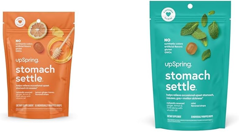 UpSpring 胃部溶液与姜、柠檬-55Ct和28Ct