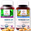 Natural Sleep Aid & Thyroid Extendation & 9 有机草药 & 海藻 配有 Valerian Root, 甲状腺支持, 荷尔蒙平衡与 Kelp → 1350 mg / service 由 Sana Herbal 编写