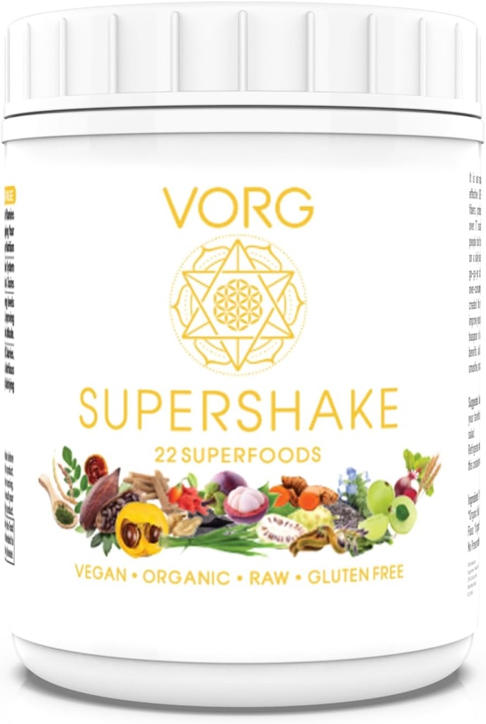 VORG SuperShake - The Ultimate Superfood Mix, Nourish 配22强超食品. 增强头发、皮肤、免疫系统、文摘和Mitochondrial功能 -- -- 158名服务员