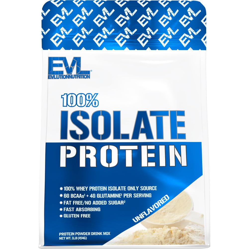 绝食性营养 百分百的隔离,Whey Isolate蛋白粉,25G的快速吸食蛋白,无糖添加,低卡,无糖(未味,1LB)