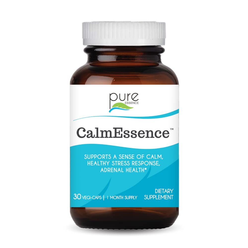 PUE ESSENCE LABS 冷静情绪 - 成人的自然睡眠援助和抗压力补充 - 冷静压力救济(30卡普勒)