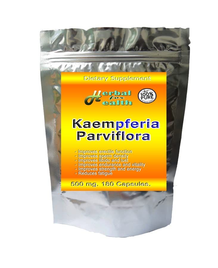 Kaempferia Parviflora - Black Ginger - Black Galangal - krachai Dum in Thai 500 Mg. 180 Caps. from (泰国语). 泰国